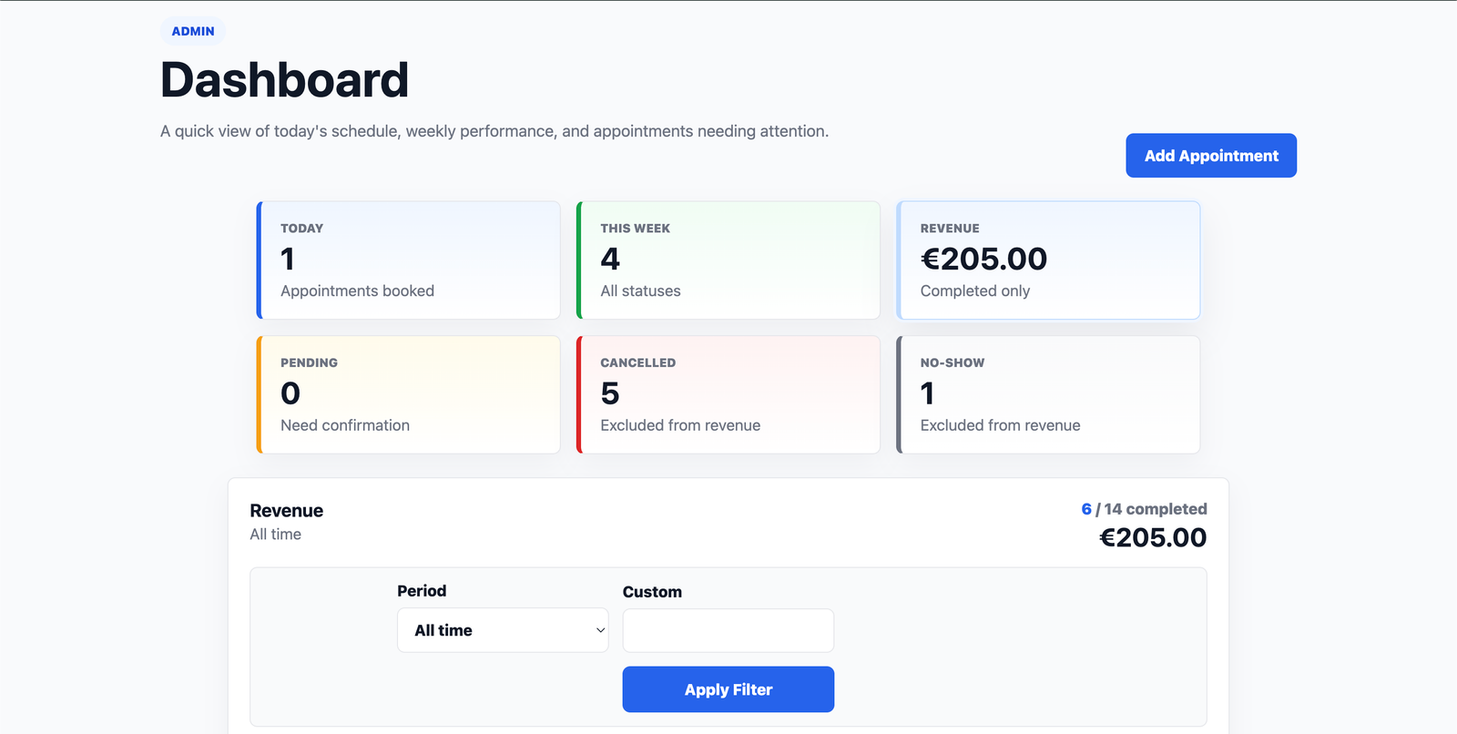Booking system project media