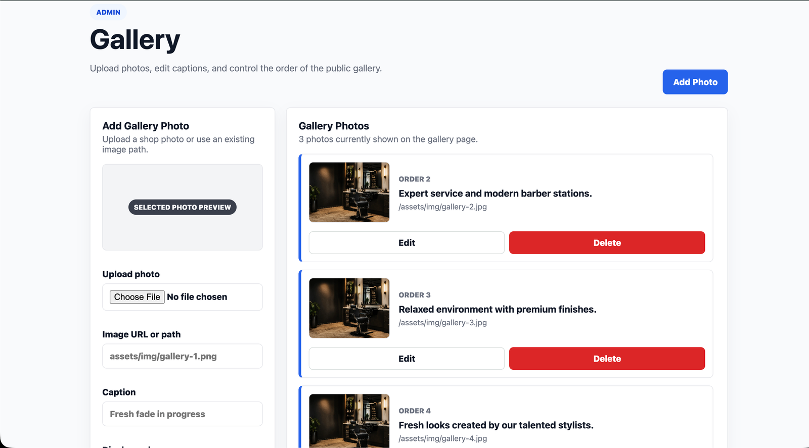 Booking system project media